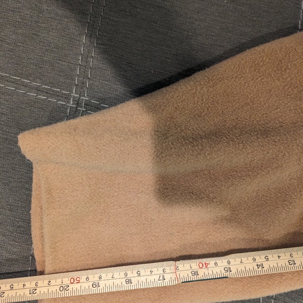 L.L. Bean Cream Pea Coat Classic Design - Picture 8 of 8
